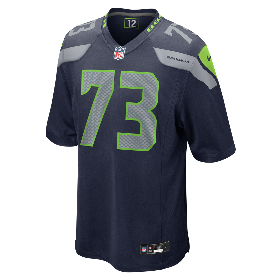 Logan Brown Seattle Seahawks Team Game Jersey - College Navy