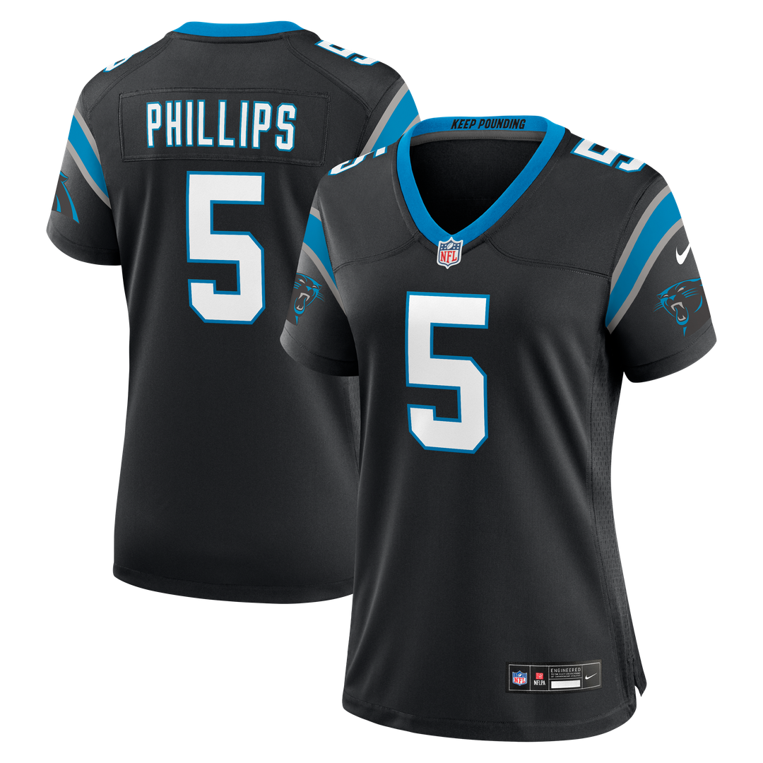 Jaelan Phillips Carolina Panthers Women's Team Game Jersey - Black