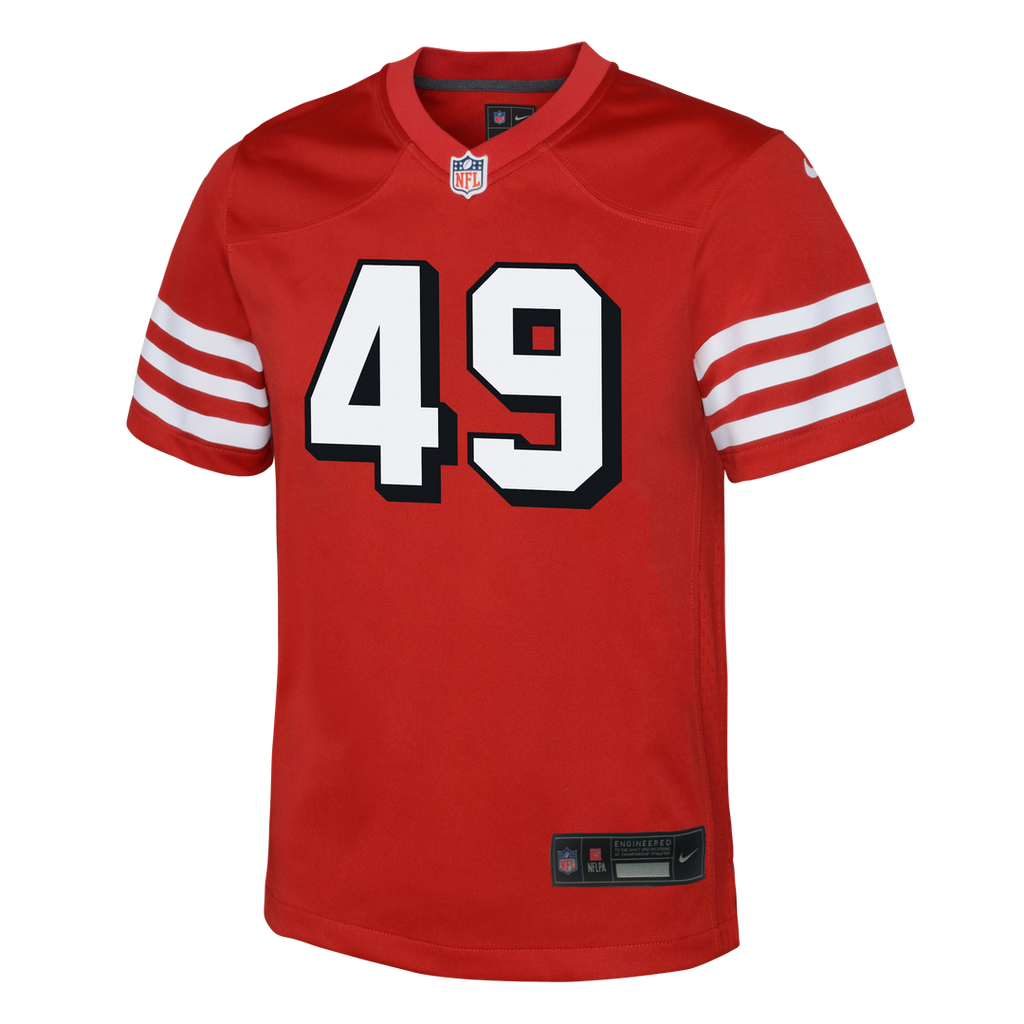 The Faithful San Francisco 49ers Youth Alternate 2 Game Jersey - Scarlet