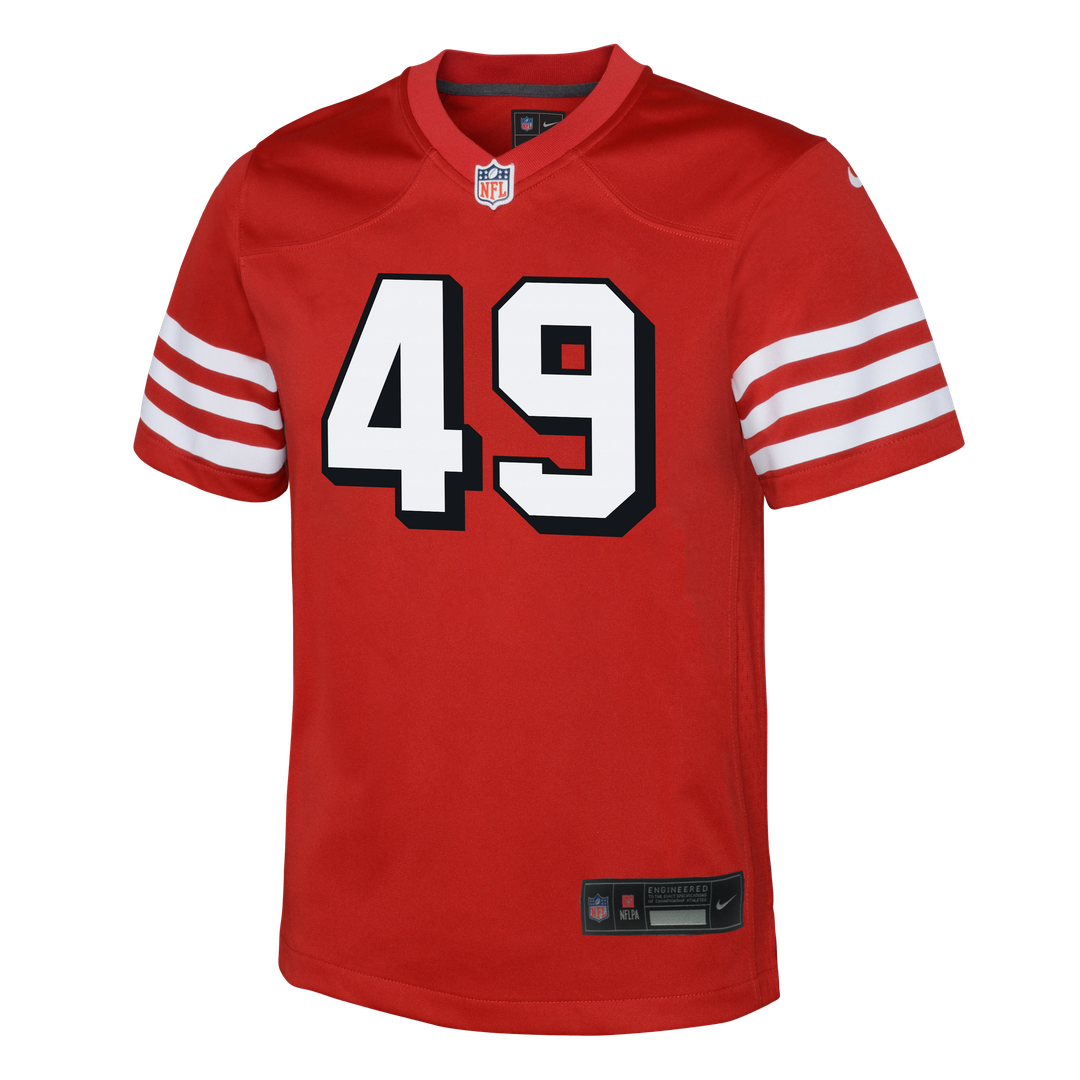 The Faithful San Francisco 49ers Youth Alternate 2 Game Jersey - Scarlet