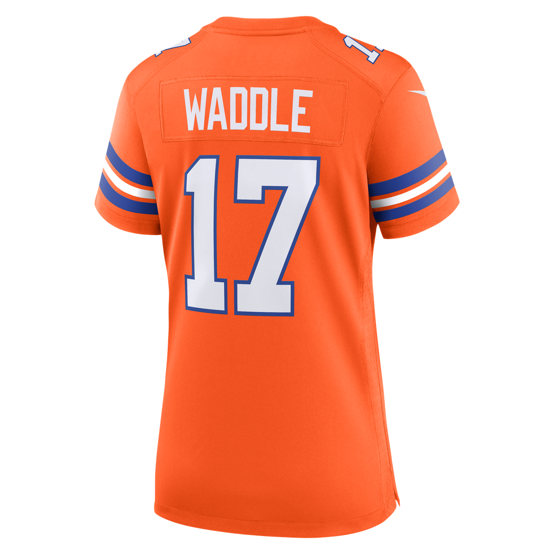 Jaylen Waddle Denver Broncos Women's Mile High Collection 1977 Throwback Game Jersey - Orange