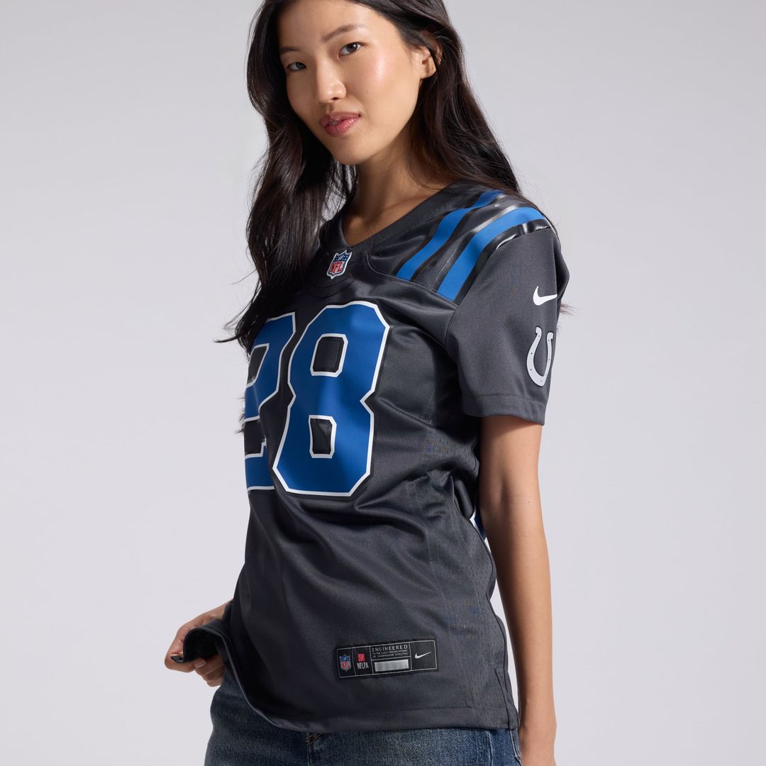 Jonathan Taylor Indianapolis Colts Women's 2026 Rivalries Collection Game Jersey - Anthracite