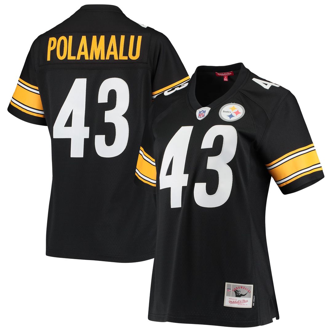 Troy Polamalu Pittsburgh Steelers Women's Legacy Replica Team Jersey - Black
