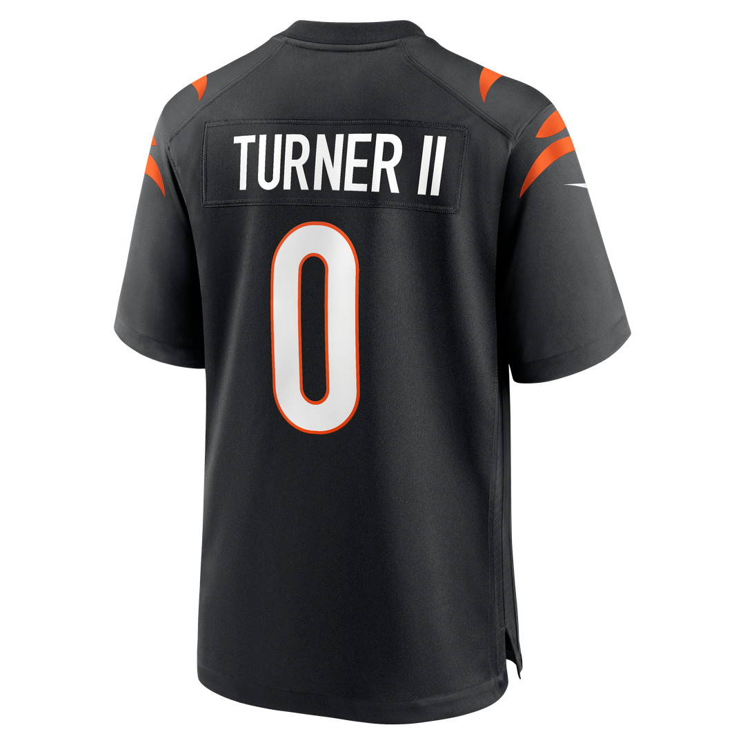 DJ Turner II Cincinnati Bengals Team Game Jersey - Black