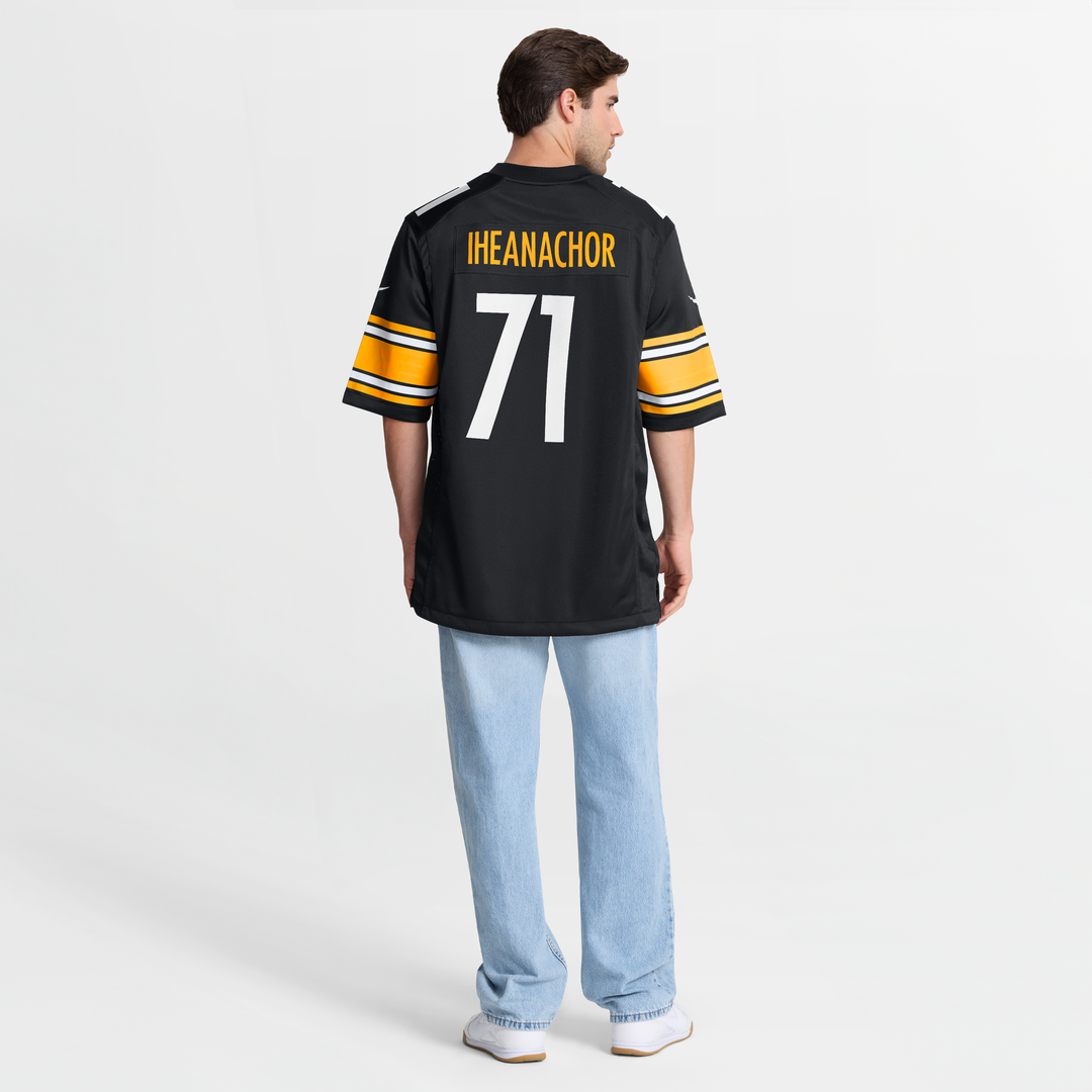Max Iheanachor Pittsburgh Steelers Team Game Jersey - Black