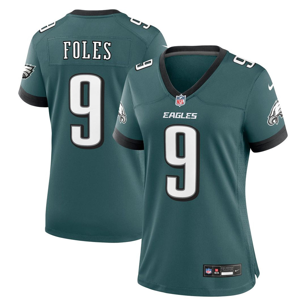 Nick Foles Philadelphia Eagles Women's Team Retired Player Game Jersey - Midnight Green