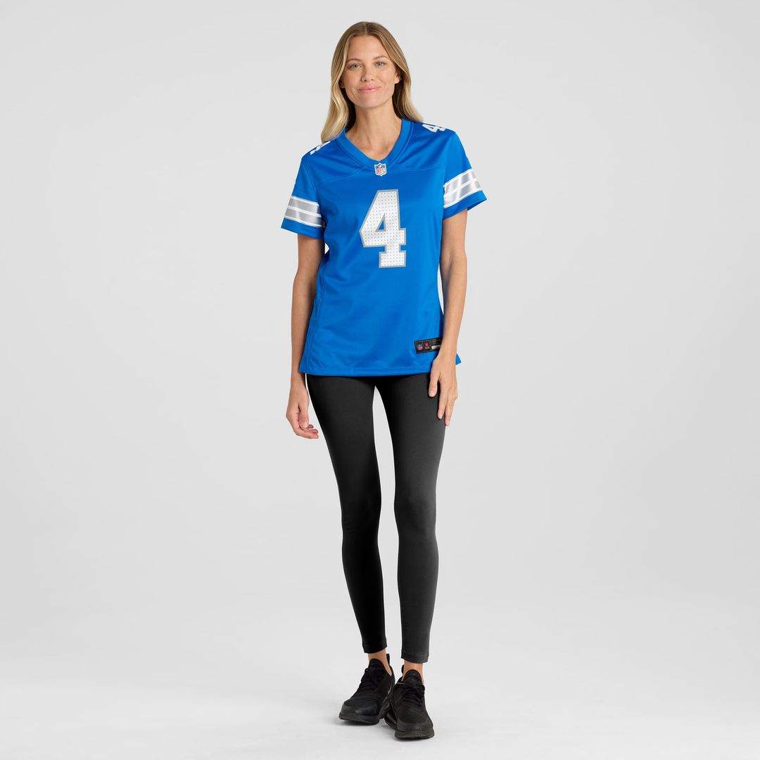Emmanuel Moseley Detroit Lions Women's Team Game Jersey - Blue