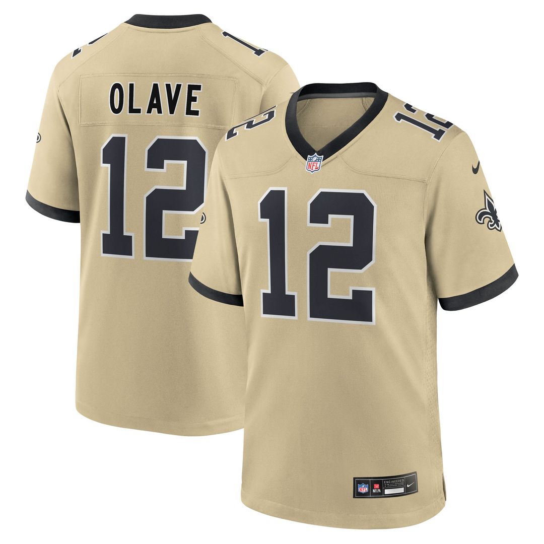 Chris Olave New Orleans Saints Youth Game Jersey - White