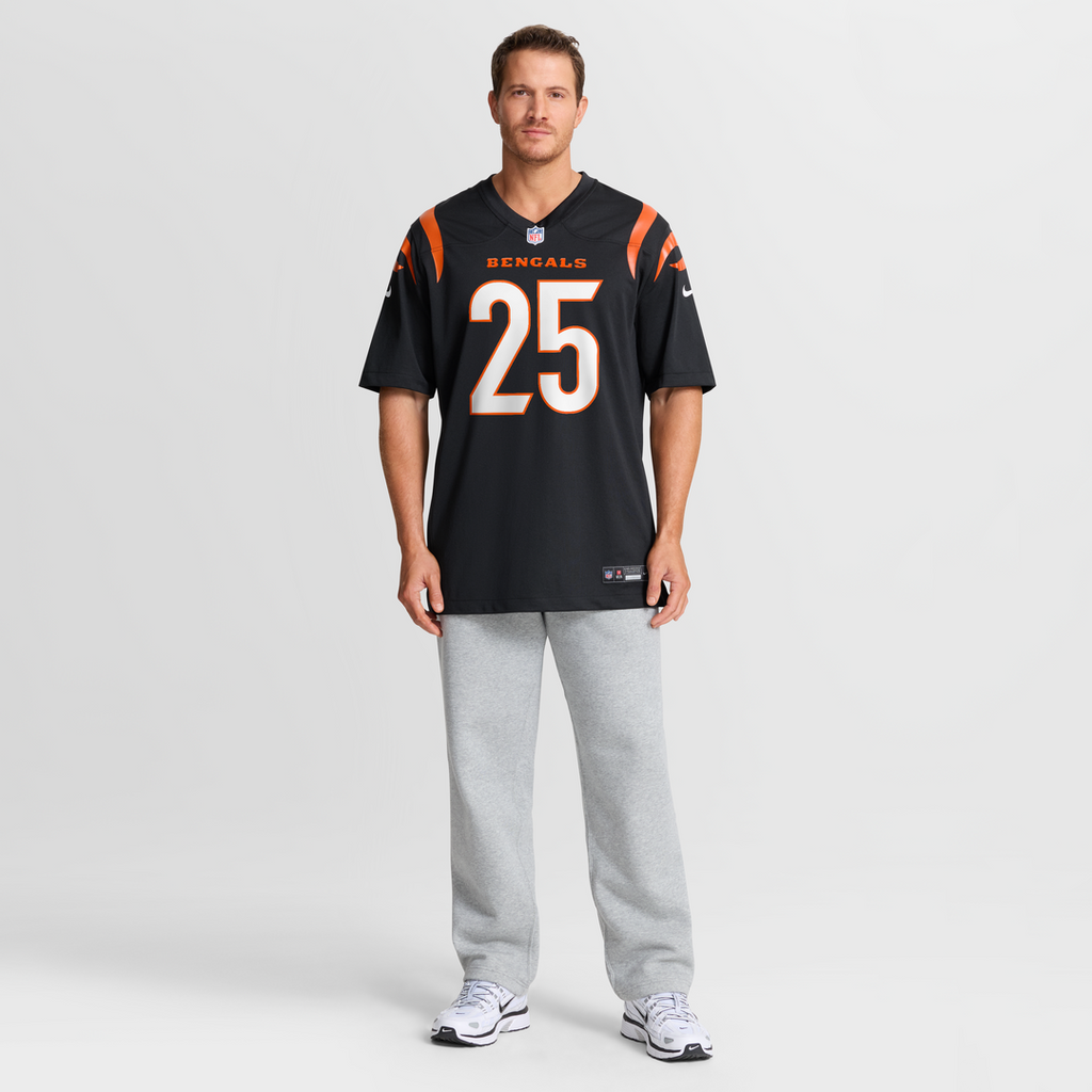 Tahj Brooks Cincinnati Bengals Team Game Jersey - Black