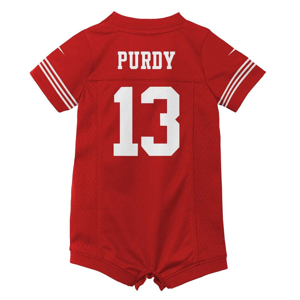 Brock Purdy San Francisco 49ers Newborn Romper Game Jersey - Scarlet