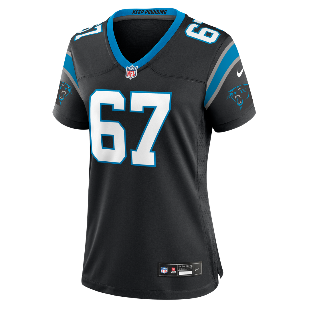 Corey Bullock Carolina Panthers Women's Team Game Jersey - Black