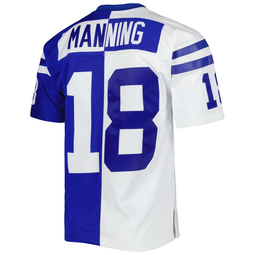 Peyton Manning Indianapolis Colts 1998 Split Legacy Replica Jersey - Royal/White