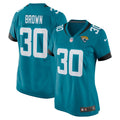 Montaric Brown Jacksonville Jaguars Women's Game Player Jersey - Teal
