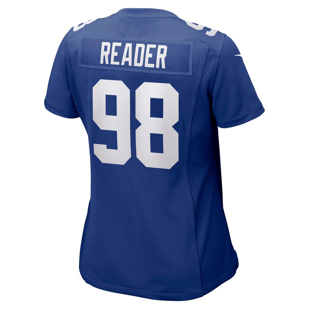 D.J. Reader New York Giants Women's Team Game Jersey - Royal