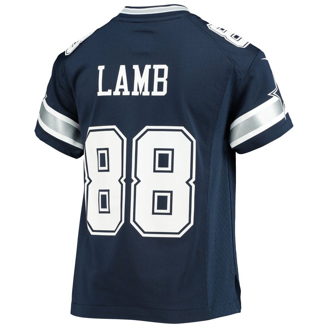 CeeDee Lamb Dallas Cowboys Youth Player Game Jersey - Navy