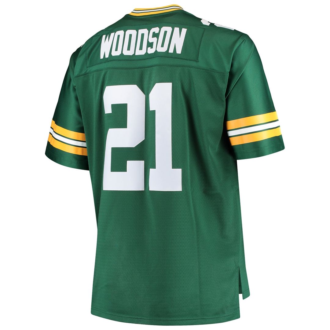 Charles Woodson Green Bay Packers Big & Tall 2010 Retired Player Replica Jersey - Green