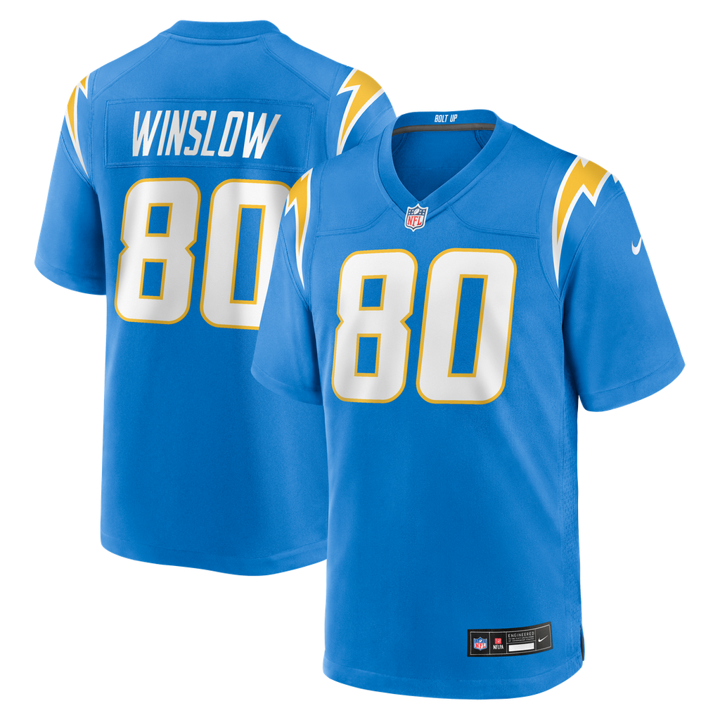 Kellen Winslow Los Angeles Chargers Game Retired Player Jersey - Powder Blue