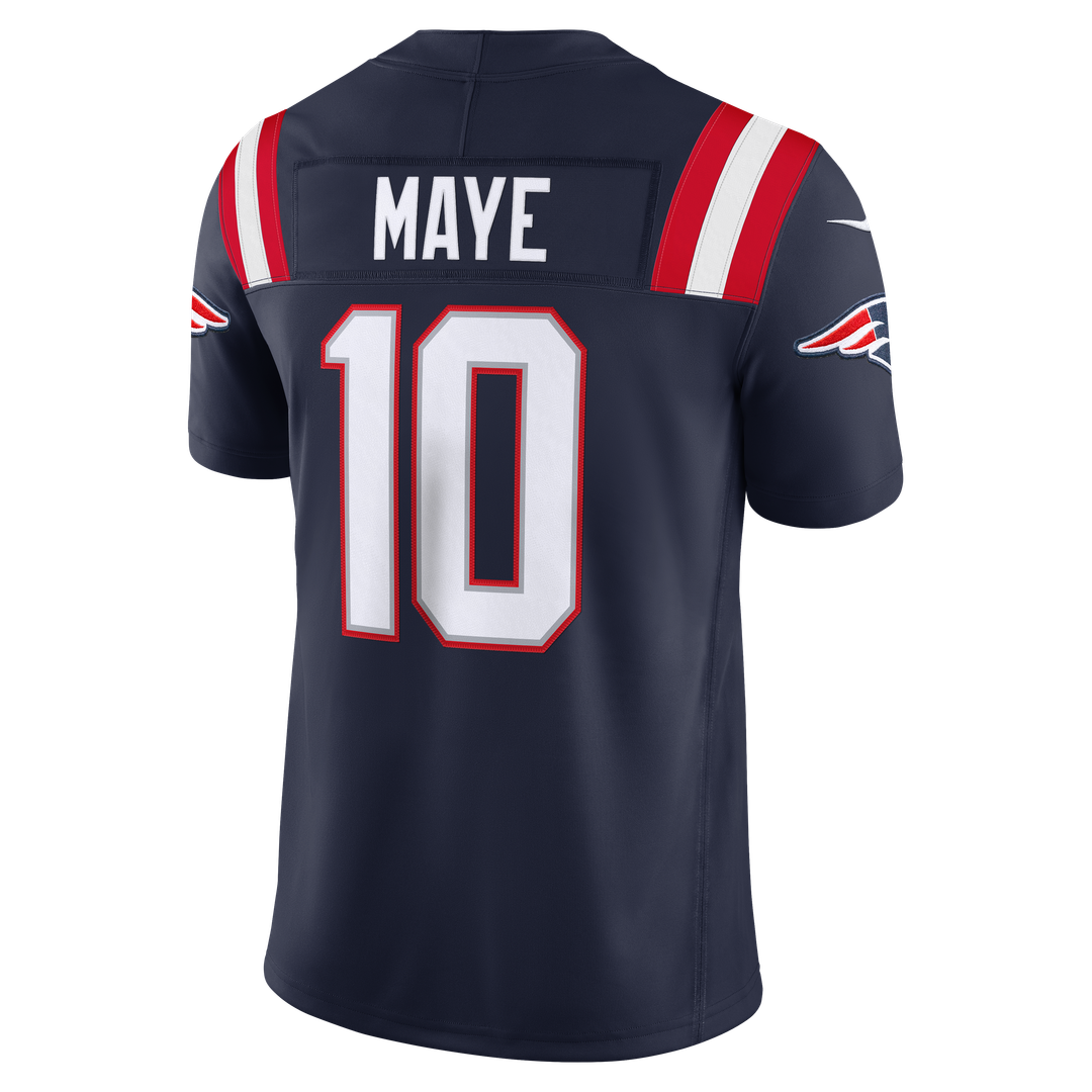 Drake Maye New England Patriots Team Vapor F.U.S.E. Stitched Limited Jersey - Navy