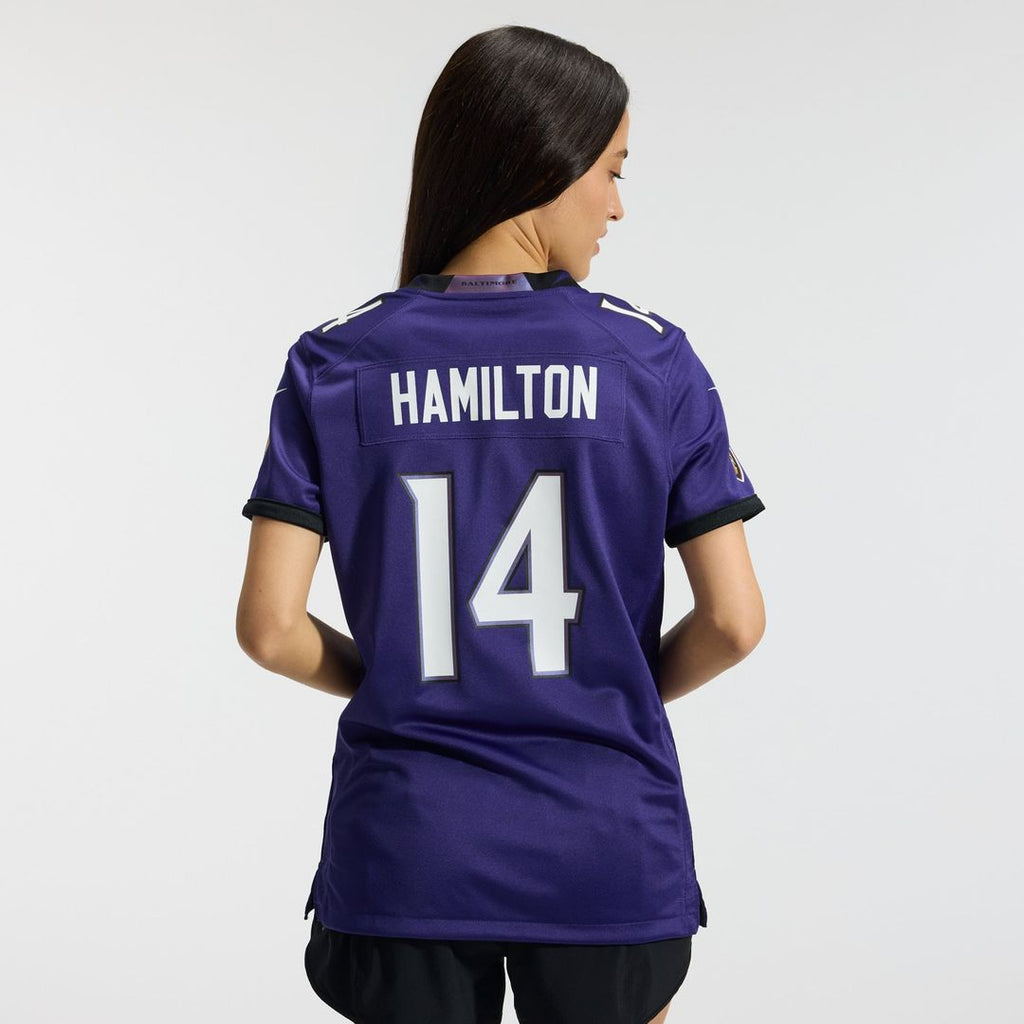 Kyle Hamilton Baltimore Ravens Women's Alternate Game Jersey - Black