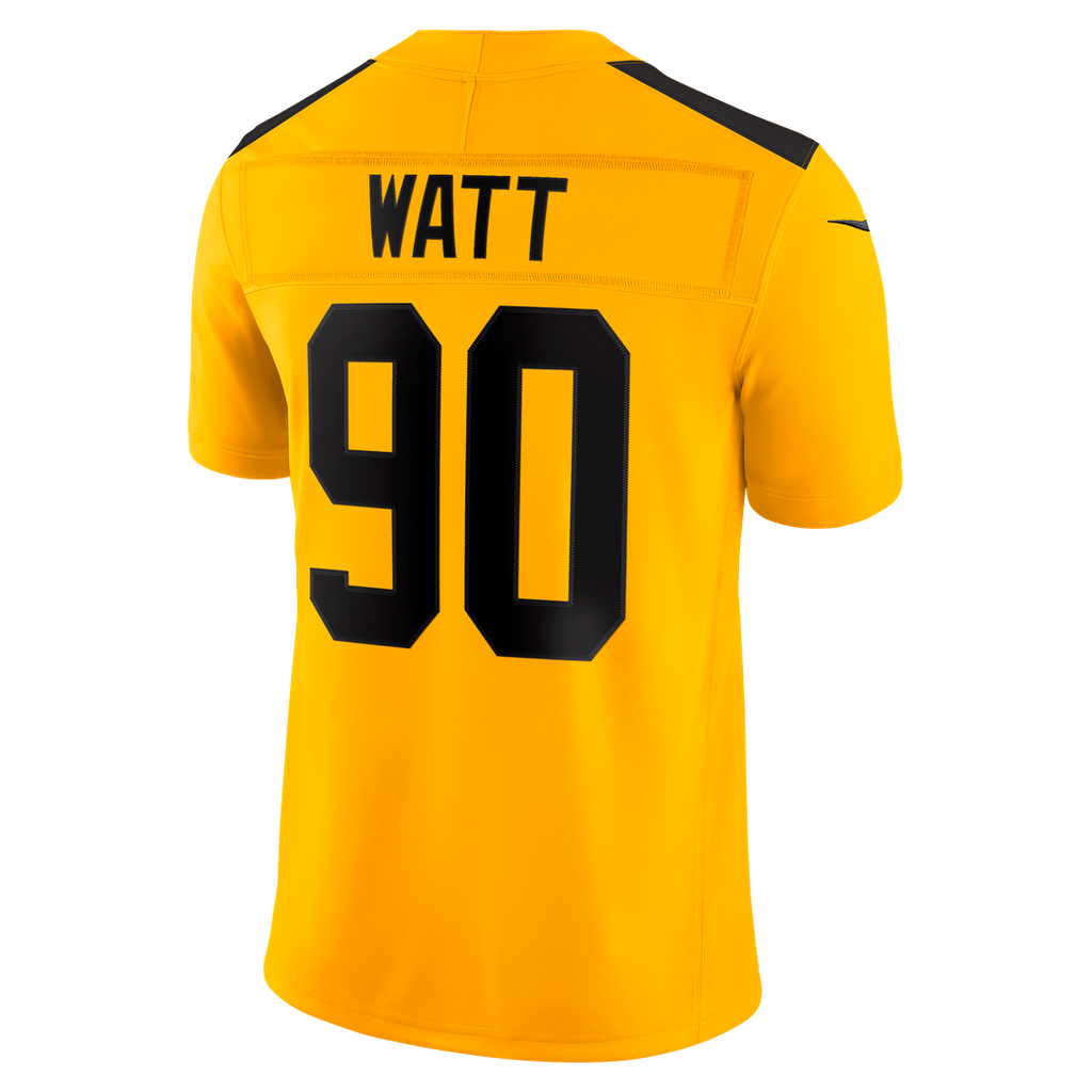 T.J. Watt Pittsburgh Steelers Alternate Vapor F.U.S.E. Stitched Limited Jersey - Gold