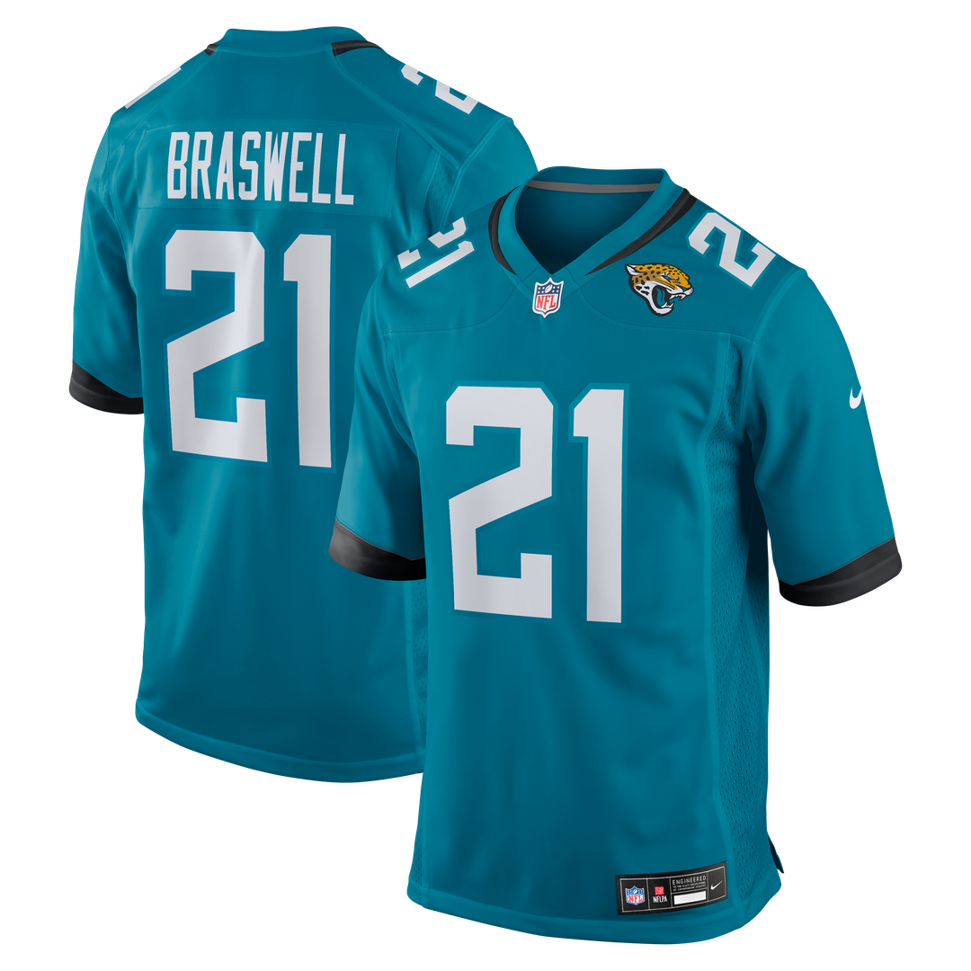 Christian Braswell Jacksonville Jaguars Team Game Jersey - Teal