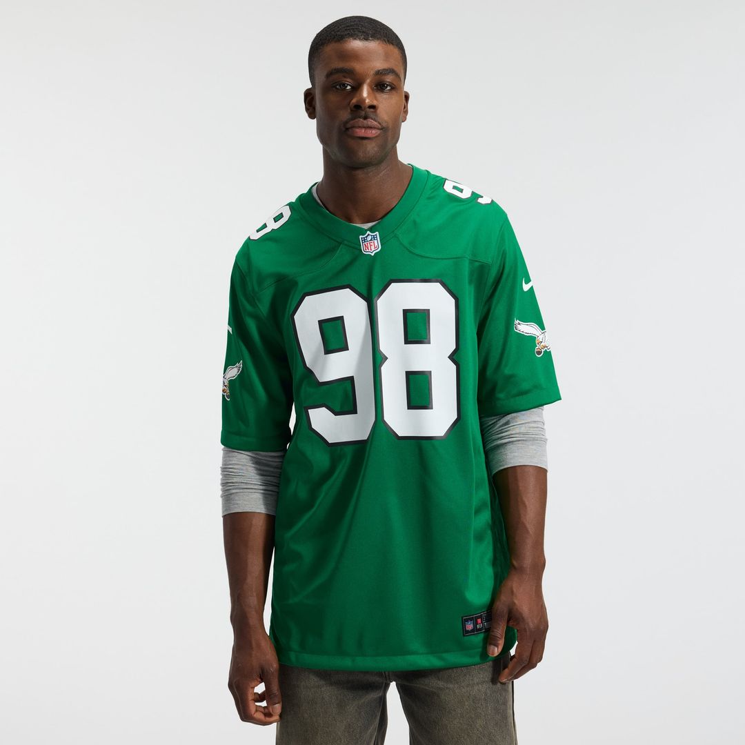 Jalen Carter Philadelphia Eagles Alternate Game Jersey - Kelly Green