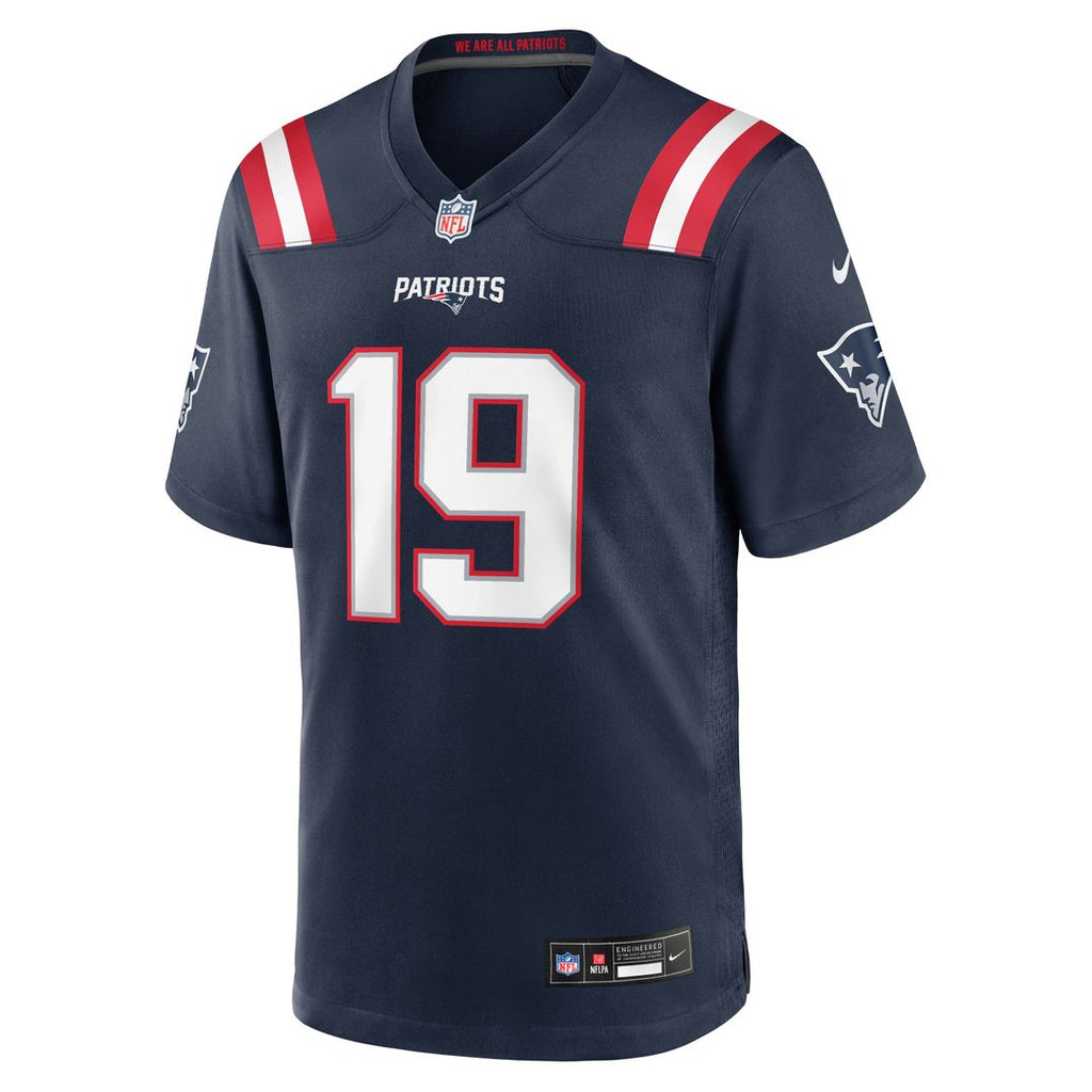 Kobee Minor New England Patriots Team Game Jersey - Navy