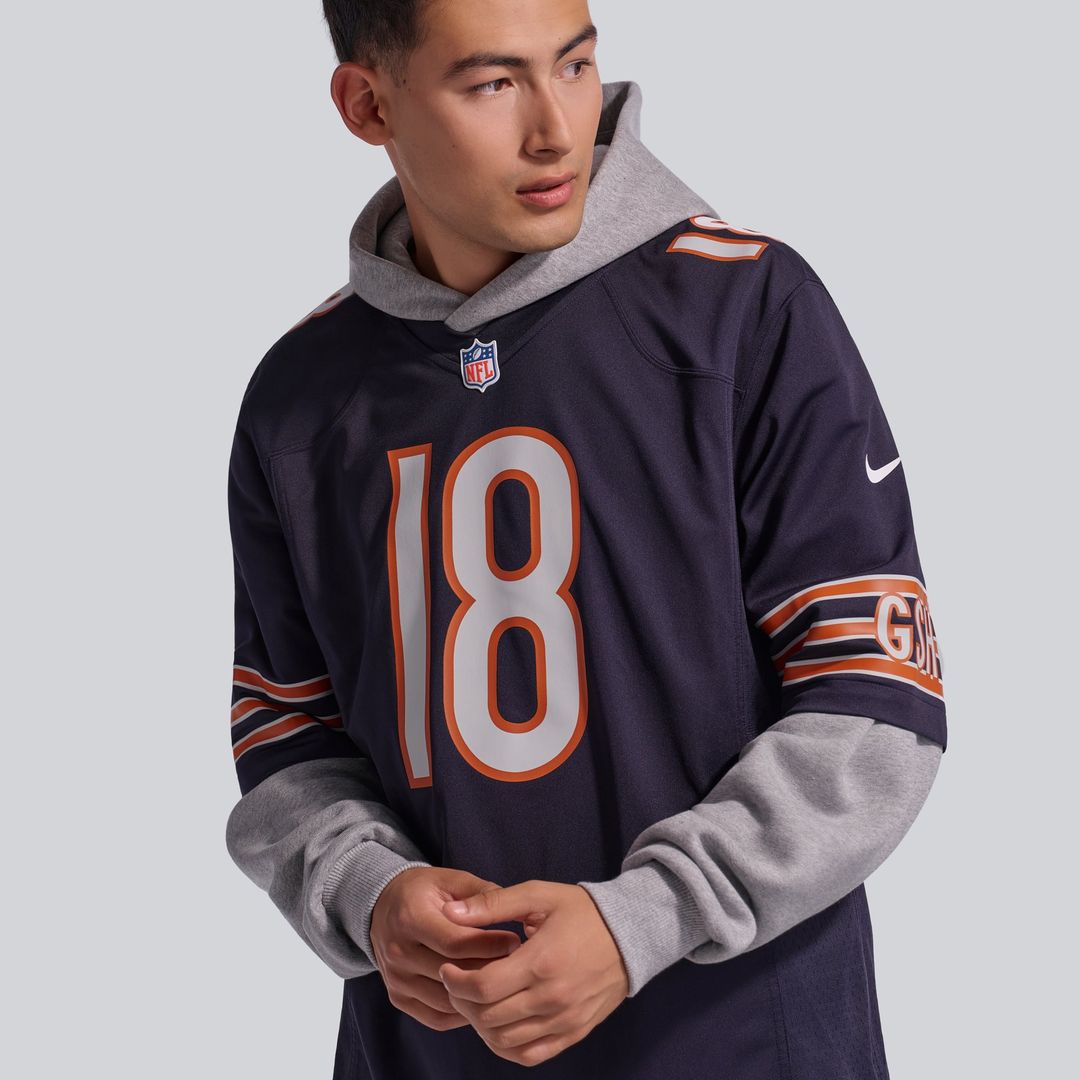 Caleb Williams Chicago Bears Alternate Player Game Jersey - Orange