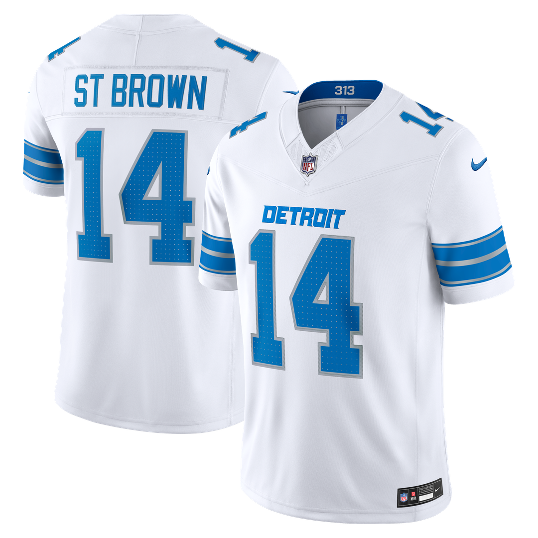 Amon - Ra St. Brown Detroit Lions Team Vapor F.U.S.E. Stitched Limited Jersey - Blue