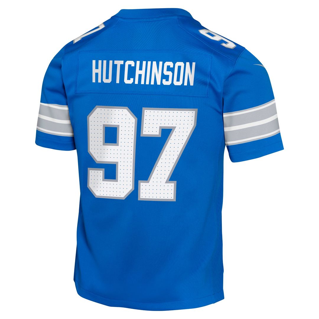 Aidan Hutchinson Detroit Lions Youth Game Jersey - Blue