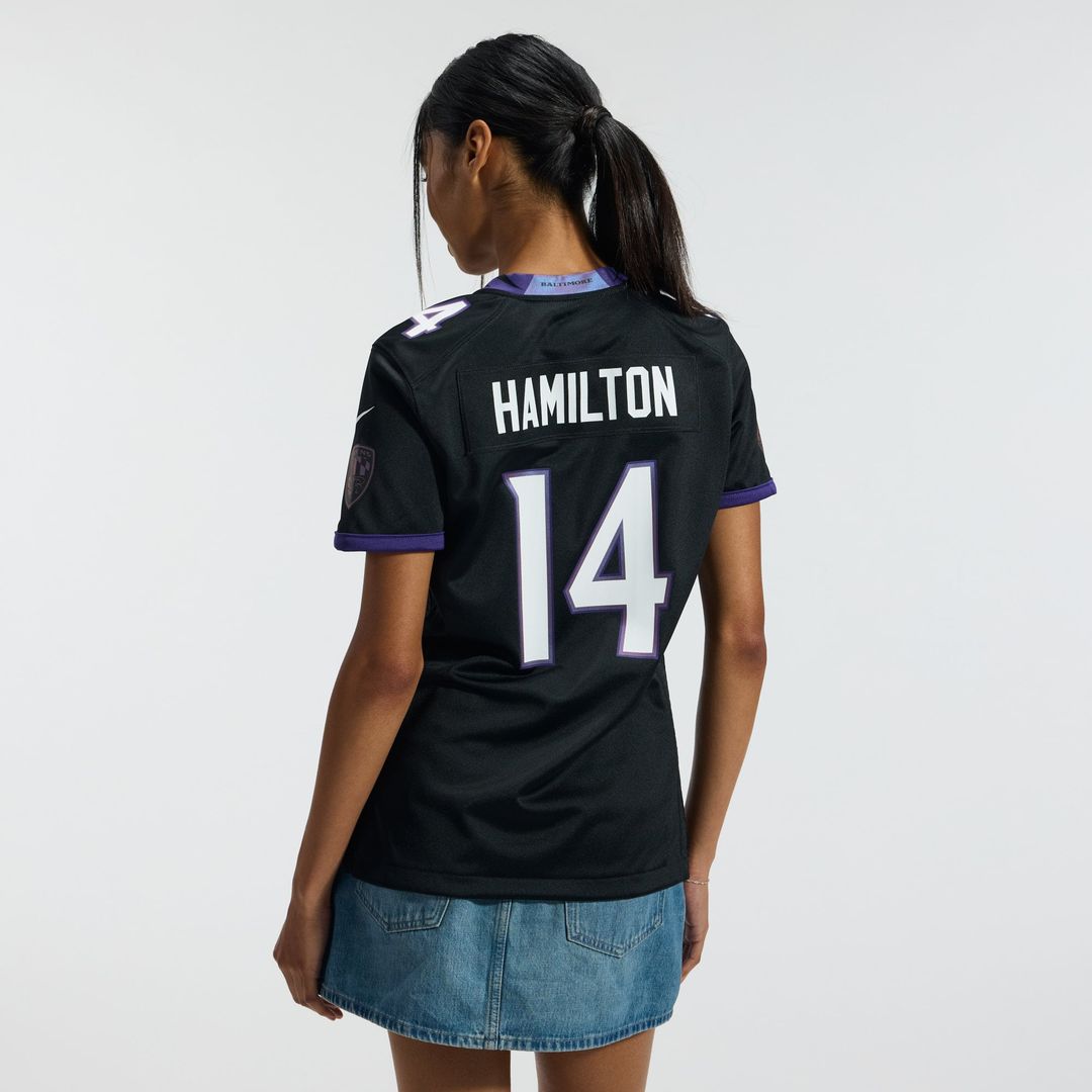 Kyle Hamilton Baltimore Ravens Women's Alternate Game Jersey - Black