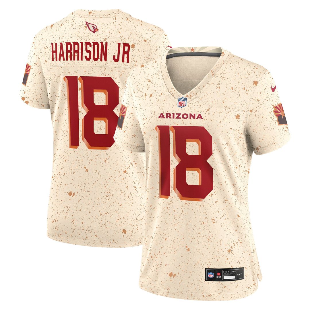 Marvin Harrison Jr. Arizona Cardinals Women's Rivalries Collection Game Jersey - Natural