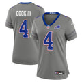 James Cook III Buffalo Bills Women's Nickel City Game Jersey - Gray