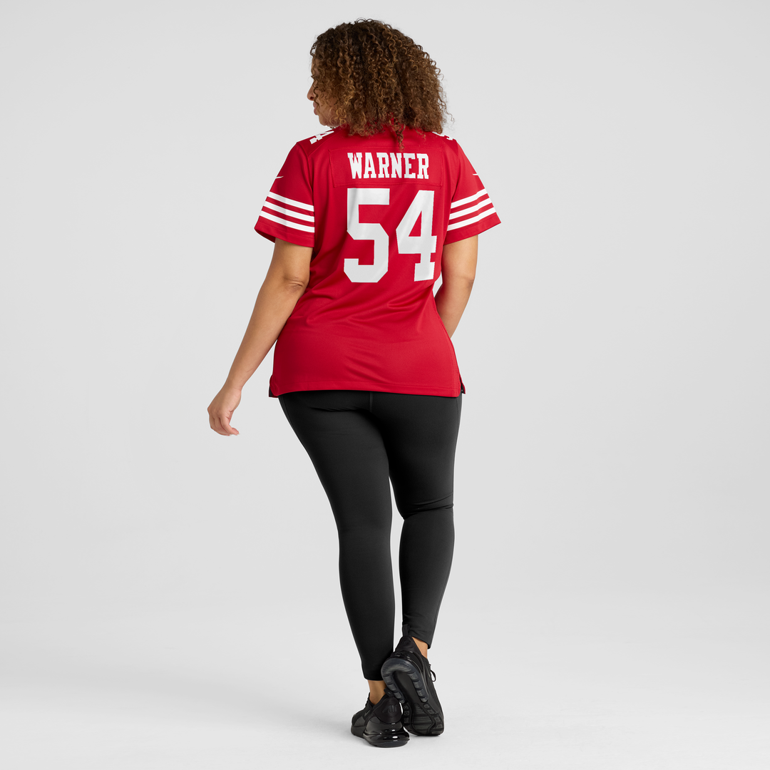 Fred Warner San Francisco 49ers Women's 80th Anniversary Game Jersey - Scarlet