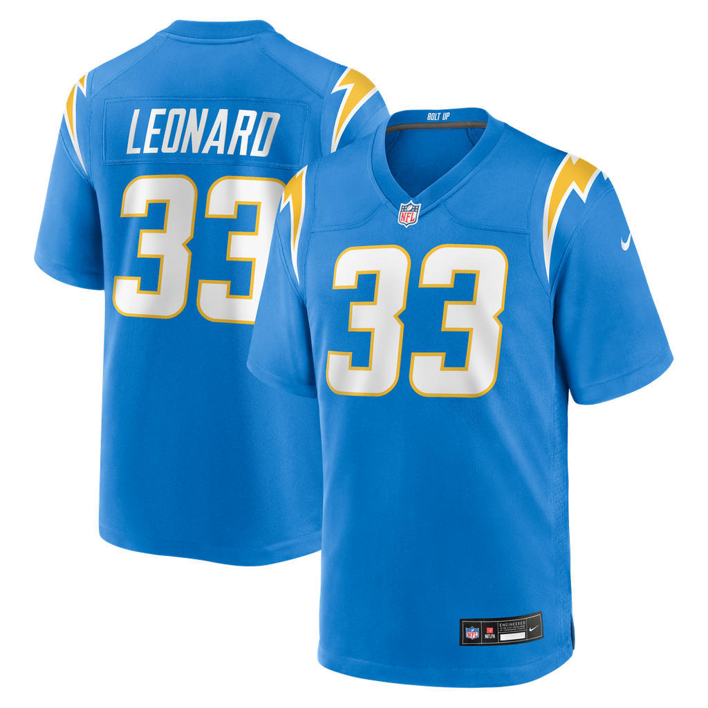 Deane Leonard Los Angeles Chargers Game Player Jersey - Powder Blue