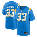 Deane Leonard Los Angeles Chargers Game Player Jersey - Powder Blue