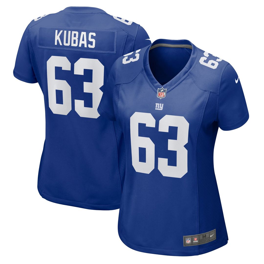 Jake Kubas New York Giants Women's Game Jersey - Royal