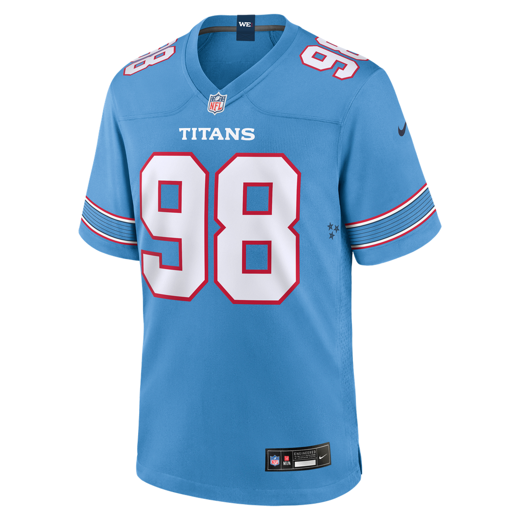 Jeffery Simmons Tennessee Titans Game Jersey - White