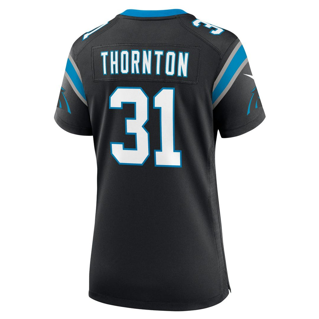 Corey Thornton Carolina Panthers Women's Team Game Jersey - Black