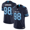 Jeffery Simmons Tennessee Titans 2026 Rivalries Collection Stitched Limited Jersey - Navy