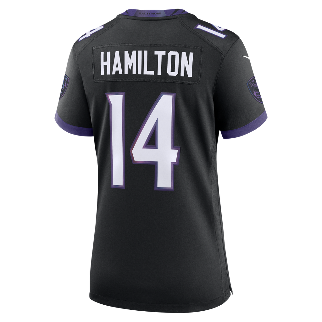 Kyle Hamilton Baltimore Ravens Women's Alternate Game Jersey - Black