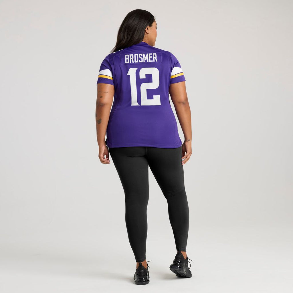 Max Brosmer Minnesota Vikings Women's Team Game Jersey - Purple