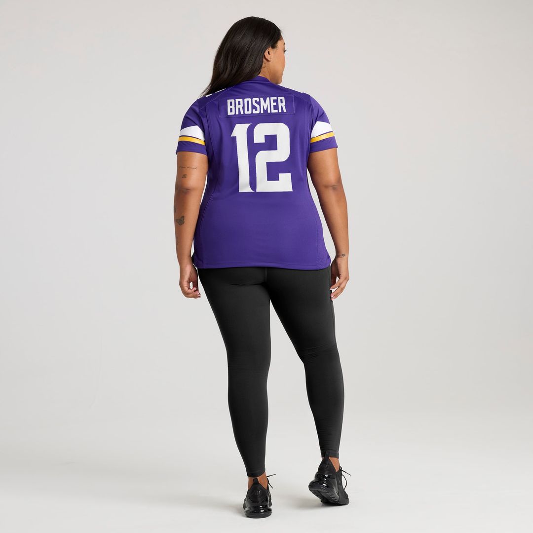 Max Brosmer Minnesota Vikings Women's Team Game Jersey - Purple