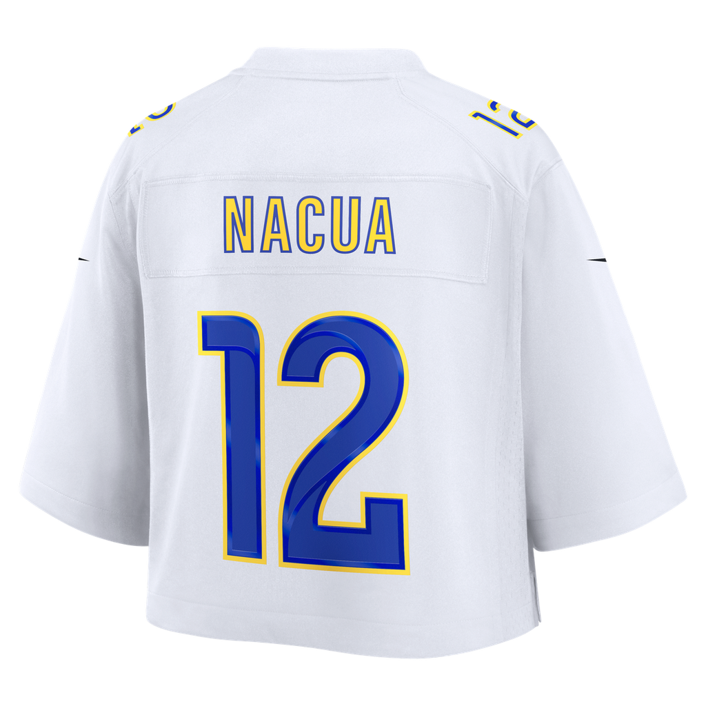 Puka Nacua Los Angeles Rams Women's Cropped Fashion Game Jersey - White
