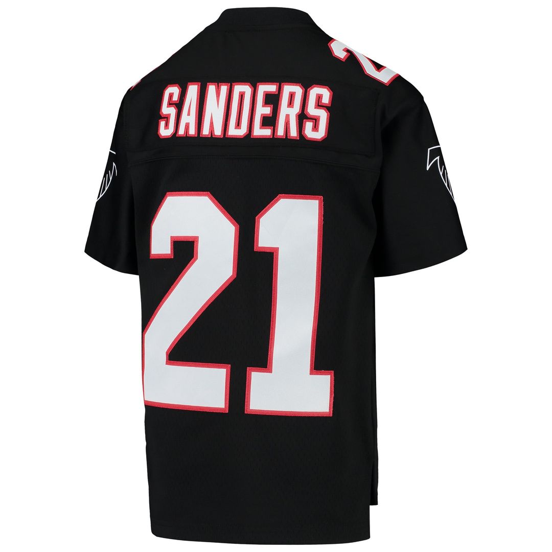 Deion Sanders Atlanta Falcons Youth 1992 Legacy Retired Player Jersey - Black