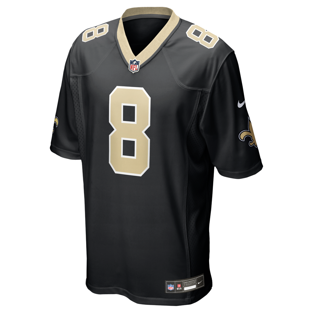 Archie Manning New Orleans Saints Game Retired Player Jersey - Black