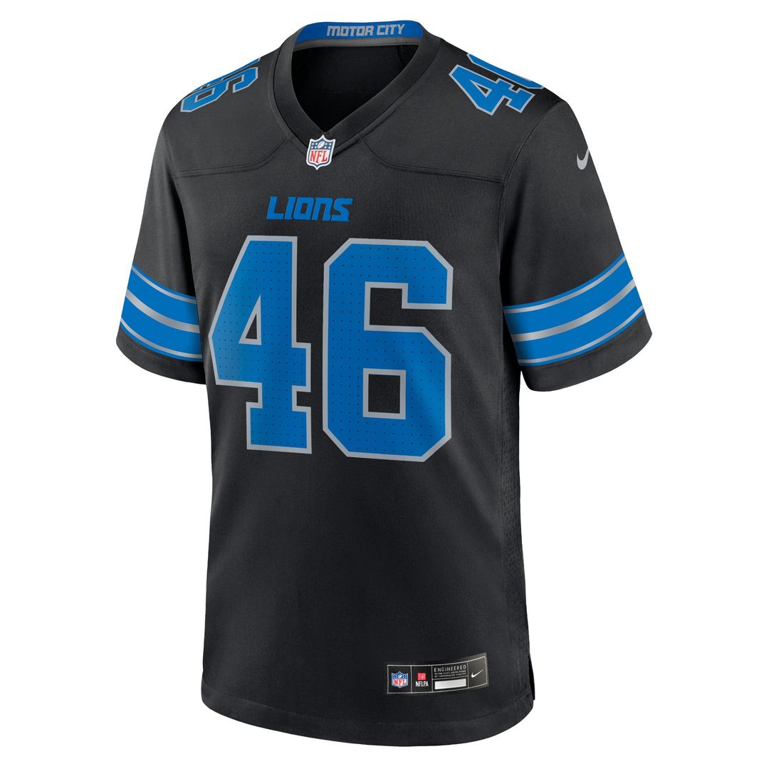 Jack Campbell Detroit Lions 2nd Alternate Game Jersey - Black