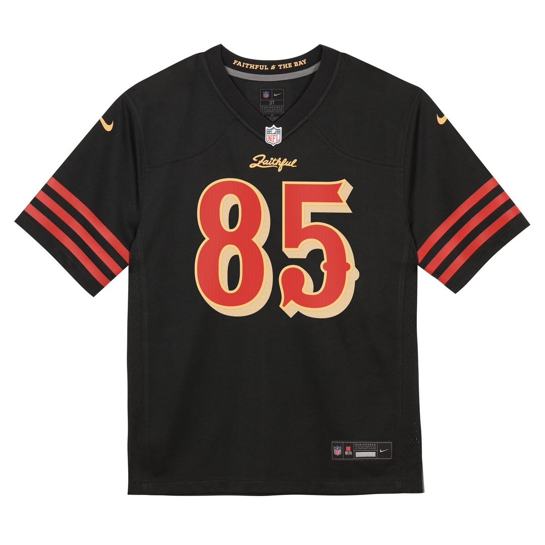 George Kittle San Francisco 49ers Preschool 2025 Rivalries Collection Game Jersey - Black