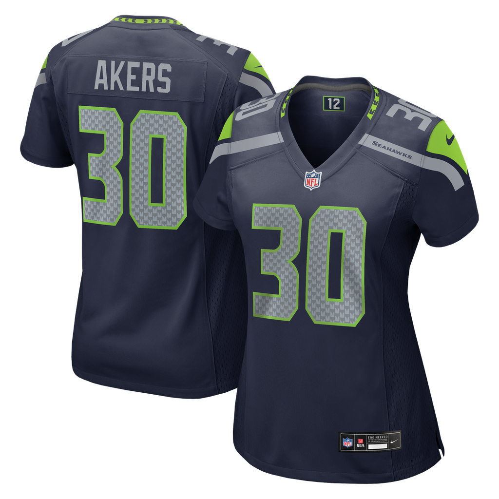 Cam Akers Seattle Seahawks Women's Team Game Jersey - College Navy