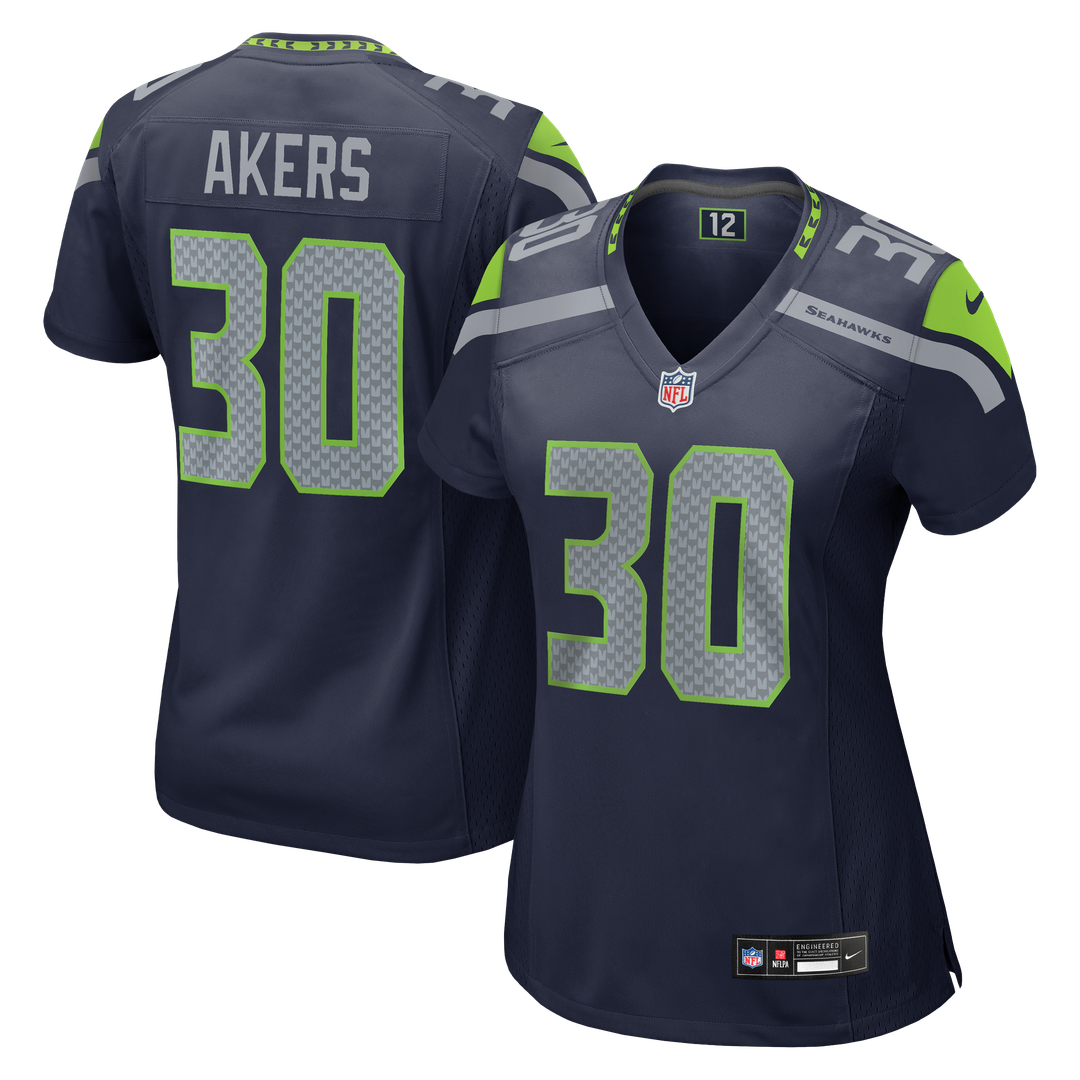 Cam Akers Seattle Seahawks Women's Team Game Jersey - College Navy